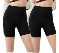Genérico Sixthpandas Seamless Shaper Shorts for Women, Sixth Pandas Shapewear, High Waisted Tummy Control Shaper Short (2pcs Black,M)