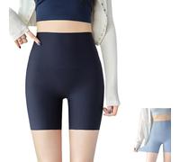 Genérico Sixthpandas Seamless Shaper Shorts for Women, Sixth Pandas Shorts, High Waisted Slip Shorts Tummy Control (3XL,Sea Blue)