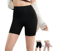 Genérico Sixthpandas Seamless Shaper Shorts for Women.Stay-In-Place Seamless Shaper Short,No Roll-Down Waist for Women (Black,XL)