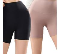 Genérico SixthPandas Shapewear, Invisibility Compression Pants for Women, High-Waisted Stay-in-Place Seamless Shorts for Women (2PCS-C,S(42.5-50KG))
