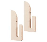 Genérico Skateboard Mount - 1 Pair Heavy Duty Wooden Storage Rack