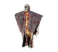 Generico Skeleton Ornaments for Tree - Scary Lighted Outdoor Skeleton Pendant for Railings,Horror Haunted House Prop for Gardens Indoor Lawn Yards Escape Room Festival Decorations