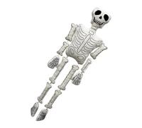 Genérico Skeleton Plush Doll 37 Inch - Soft Halloween Skeleton Decoration Plush For Spooky Home and Party Decor, Lightweight Design For Display Or Fun Use, Detailed Bone Pattern + Flexible Poseable