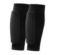 Genérico Ski Shin Pads Honeycomb Defender Guards Breathable Skiing Guard(Black,M)