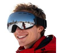 Genérico Skibrille - UV Schutz Brille mit Sonnenschutz | Skibrille für Brillenträger | Für Outdoor Sport Fahrradfahren Männer Frauen Jugendliche Erwachsene Wintersport Snowboard Ski
