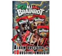 Generico SKIFIDOL ITALIAN BRAINROT Álbum exclusivo + 10 sobres sellados - Trading Card Game Colección 2024