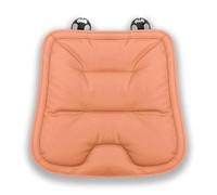 Genérico Skin-Friendly & Dirt-Repellent Leather Seat Cushions, Thickened Non-Slip Memory Foam Seat Pad, Soft Comfortable & Supportive Pad Office Or Home Chair, Universal Fit Design (Orange,Front Row)