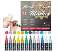 Generico Skin Markers - 12 Count Washable Skin Safe | Sketching Coloring Supplies Art Scribes Pen Set ? Markers Washable | For Women Men Teenagers Students College Art Drawing Use