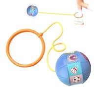 Genérico Skip Ball Ankle Toy, LED Glow Ankle Skipping Rope with Bouncy Ball, Interactive Outdoor Fitness Game, Jumping Fun for Playground Garden School Yard Party Backyard Home Activity 100g