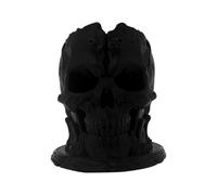 Genérico Skull Brush Holder, Novelty Makeup Organizer, Multifunctional Storage Container for Desk, Vanity, Workplace, Bathroom, Bedroom, Shelf, Kitchen, School, Living Room Decor 3.9x3.62x3.31 Inches