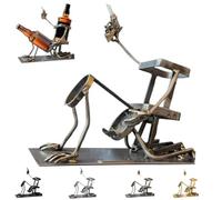 Genérico Skull Coke and Wine Bottle Stand,Funny Steampunk Wine Bottle Holder,Creative Drink Stand for C Home Kitchen Bar Cocktail Accessories (E)