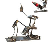 Genérico Skull Drinks and Wine Bottle Stand, Funny Metal Skull Skeleton Bar Decor for Whiskey Beer, Unique Floor Freestanding Wine Rack, Companion for Wines Bottles and Beverage Bottles (1Pcs)