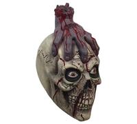 Genérico Skull Head Covering - Realistic Creepy Cosplay Costume, Halloween Head Gear with Anatomical Detail, Horror Masquerade Cover, Full Face Prop for Party Role Play Haunted House