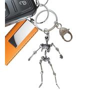 Genérico Skull Keychain - Zinc Alloy Skeleton Pendant | Gothic Charm