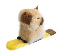 Genérico Slap Bracelet Plush Stuffed Animals Capybara 25x10x1.3cm 50g Fashionable Animal Wristband for Children Boys Kids Teens Home School Travel Christmas Birthday Party