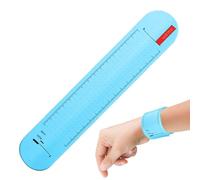 Genérico Slap Bracelet, Silicone Memo Watchband, 9.33x1.81 inches Reusable Waterproof Erasable Wrist, Notepad with Built in Ruler, Wearable Reminder Strap for Nurses Students