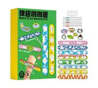 Generico Slap Bracelets For Kids,Cute DIY Stocking Stuffers,Vibrant Color Variety Kids Birthday Slap On Bracelets - For Coordination Development Boys Girls Teen Family Friends