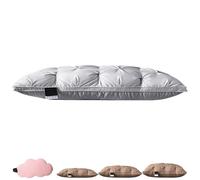 Genérico Sleephaven Pillow, The Bao Pillow, 2025 New Ergonomic Design, Low/Medium/High, Luxury Soft Bed Neck Pillows, Stomach or Back Sleepers (Gray,0.8kg)
