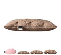Genérico Sleephaven Pillow, The Bao Pillow, 2025 New Ergonomic Design, Low/Medium/High, Luxury Soft Bed Neck Pillows, Stomach or Back Sleepers (Coffee,0.8kg)