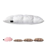 Genérico Sleephaven Pillow, The Bao Pillow, 2025 New Ergonomic Design, Low/Medium/High, Luxury Soft Bed Neck Pillows, Stomach or Back Sleepers (White,0.8kg)