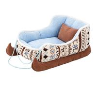 Genérico Sleigh Dog Bed - Santa Sleigh Dog Sofa Bed Funny Soft | Santa Sleigh Dog Sofa Bed Washable Indoor Seasonal Decoration Spacious Holiday Corner