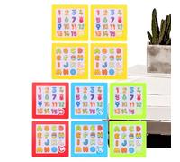 Genérico Slide Puzzle - Sliding Numbers and Letters Brain Teaser Puzzles | Educational Counting Blocks Toy | For Boys Girls Kids Home Travel Party Favors Camping School Birthday Festival