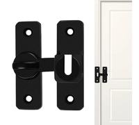 Genérico Sliding Barn Door Latch - 90° Angle Stainless Steel Locking Mechanism, Safety Closure Fixture for Home Security Enhancement | Interior Gate Window Cabinet Shed Room Usage