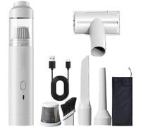 Genérico Slim V8 Mate Cordless Car Vacuum, 19000Pa High Power Handheld Car Vacuum Cleaner, 2 Suction Modes with Brushless Motor, with Multi Accessories (White)