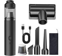 Genérico Slim V8 Mate Cordless Car Vacuum, 19000Pa High Power Handheld Car Vacuum Cleaner, 2 Suction Modes with Brushless Motor, with Multi Accessories (Black)