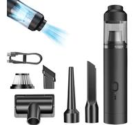 Genérico Slim V8 Mate Cordless Car Vacuum High Power 19000Pa, 2025 New Cordless Handheld Car Vacuum Cleaner Portable Air Blower with Brushless Motor Mini Vacuum Cleaner for Cars Home Pet (Black)