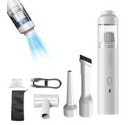 Genérico Slim V8 Mate Cordless Car Vacuum High Power 19000Pa, 2025 New Cordless Handheld Car Vacuum Cleaner Portable Air Blower with Brushless Motor Mini Vacuum Cleaner for Cars Home Pet (White)