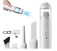 Genérico Slim V8 Mate Cordless Car Vacuum High Power 19000Pa, with Brushless Motor, 2 Suction Modes, Lightweight (1.2 lbs), USB Charge, Air Blower & Multi Accessories for Car, Home & Pet (White)