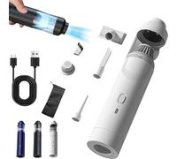 Genérico Slim V8 Mate Cordless Car Vacuum High Power 19000Pa, with Enhanced Dual Power, Mini Handheld Vacuum Cleaner, Wireless Handheld Car Vacuums Cleaner, Easy Cleaning, for Cars, Home (White)