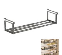 Genérico Slimdescent Cabinet Telescopic Shelf, Multifunctional Cabinet Telescopic Shelf, Adjustable Shoe Rack & Under Cabinets Shelfs, Hanging, Quick Setup(Black)