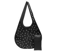 Generico Sling Bag, Rivet Shoulder Bag for Women, Hollow Fashionable