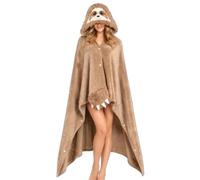 Genérico Sloth Wearable Blanket 140cm Fleece Shawl Throw Cloak For Adults