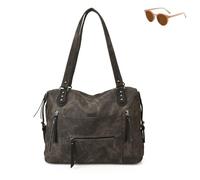 Genérico Slouchy Shoulder Bag for Women, Large Capacity PU Leather Vintage Tote Bag, Hobo Casual Underarm Bags Handbag Purse