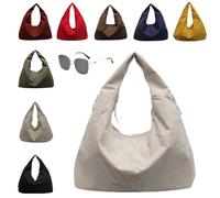 Genérico Slouchy Tote Bags Men Women Large Shoulder Bags for Travel Commute,Waterproof,Large Capacity (white)