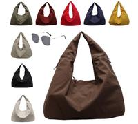 Genérico Slouchy Tote Bags Men Women Large Shoulder Bags for Travel Commute,Waterproof,Large Capacity (brown)