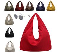 Genérico Slouchy Tote Bags Men Women Large Shoulder Bags for Travel Commute,Waterproof,Large Capacity (red)