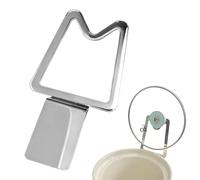 Genérico Slow Cooker Lid Holder - Stainless Steel, 19.5x9.5x2.3cm, Countertop Rack | Anti-Slip Pot Lid Organizer For Kitchen Meal Prep, Holiday Cooking, Busy Professionals, Women, Mothers, Wives