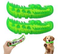 Genérico Slow Feed Chew and Fetch Crocodile, Dog Slow Feeder Interactive, Alligator Dogs Chew Toy for Large, Medium & Small Dogs Teeth Cleaning Chewing Training (2Pc)