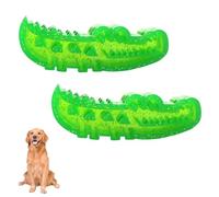 Genérico Slow Feed Chew and Fetch Crocodile, Dog Slow Feeder Puzzle Toy, Alligator Dogs Chew Toy for Large, Medium & Small Dogs Teeth Cleaning, Snack Stash & Play, Reduces Stress (2pcs,Large)