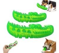 Genérico Slow Feed Chew and Fetch Crocodile, Dog Slow Feeder Puzzle Toy, Alligator Dogs Chew Toy for Large, Medium & Small Dogs Teeth Cleaning (2Pcs*Mix)