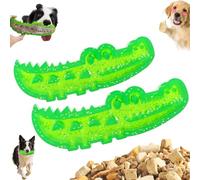 Genérico Slow Feed Chew and Fetch Crocodile, Dog Slow Feeder Puzzle Toy, Alligator Dogs Chew Toy for Small, Large Dogs Teeth Cleaning, Alligator Treat Dispensing Dog Toys (S+L)