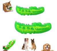 Genérico Slow Feed Chew and Fetch Crocodile, Dog Slow Feeder Puzzle Toy, Alligator Dogs Chew Toy, Teeth Cleaning for Large, Medium & Small Dogs (L+S)
