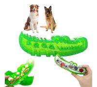 Genérico Slow Feed Chew and Fetch Crocodile, Dog Slow Feeder Puzzle Toy, Alligator Treat Dispenser, Alligator Treat Dispensing Dog Toys Keep Them Busy, Medium & Small Dogs Teeth Cleaning (Large)