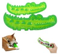 Genérico Slow Feed Chew and Fetch Crocodile, Dog Slow Feeder Puzzle Toy, Alligator Treat Dispensing Dog Toys for Keeping Them Busy, for Teeth Cleaning in Medium & Small Dogs