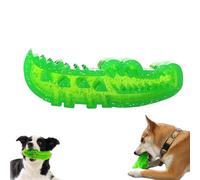 Genérico Slow Feed Chew and Fetch Crocodile, Dog Slow Feeder Puzzle Toy, Alligator Treat Dispensing Dog Toys Keep Them Busy, for Large, Medium & Small Dogs Teeth Cleaning (Large)