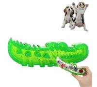 Genérico Slow Feed Chew and Fetch Crocodile, Dog Slow Feeder Puzzle Toy, Alligator Treat Dispensing Dog Toys Keep Them Busy, Medium & Small Dogs Teeth Cleaning (Medium)